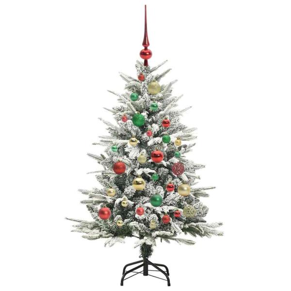 Künstlicher beleuchteter Weihnachtsbaum mit Kugel-Set Grün