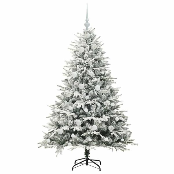 Künstlicher beleuchteter Weihnachtsbaum mit Kugel-Set Grün