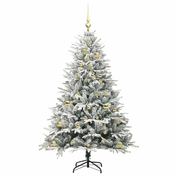 Künstlicher beleuchteter Weihnachtsbaum mit Kugel-Set Grün