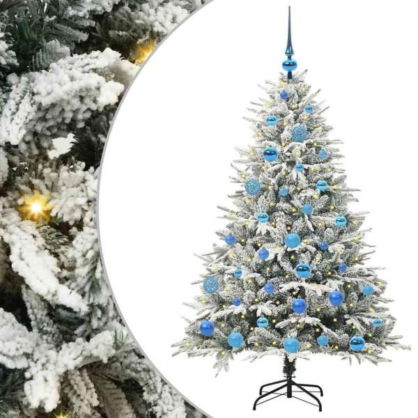 Künstlicher beleuchteter Weihnachtsbaum mit Kugel-Set Grün