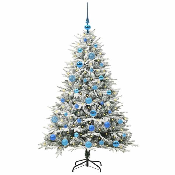 Künstlicher beleuchteter Weihnachtsbaum mit Kugel-Set Grün