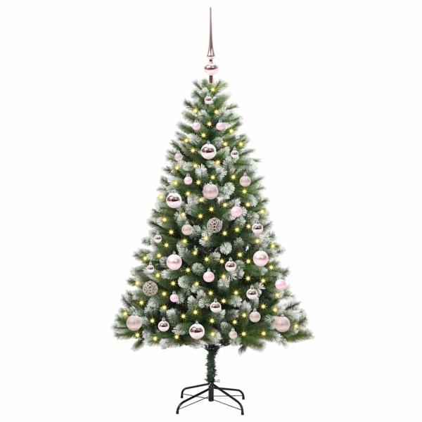 Künstlicher Klapp Weihnachtsbaum mit Schneeüberzug 120 cm