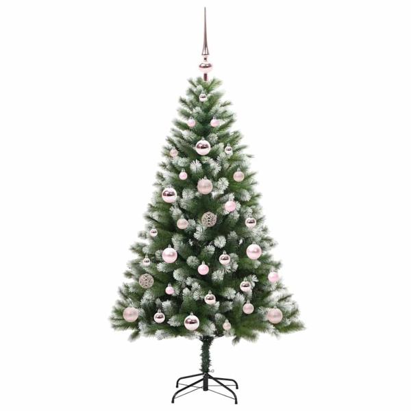 Künstlicher Klapp Weihnachtsbaum mit Schneeüberzug 120 cm