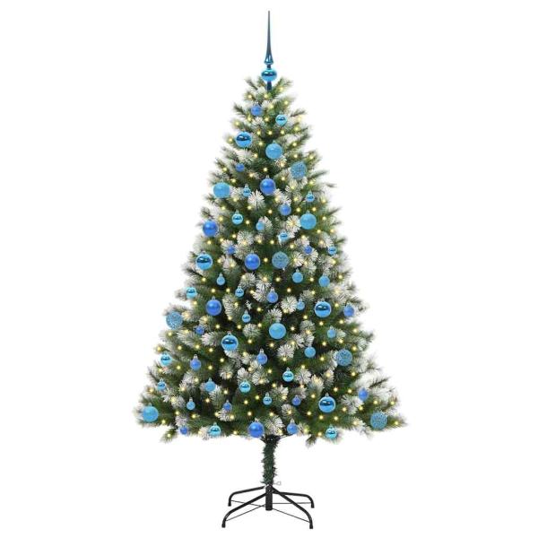 Künstlicher Klapp Weihnachtsbaum mit Schneeüberzug 180 cm