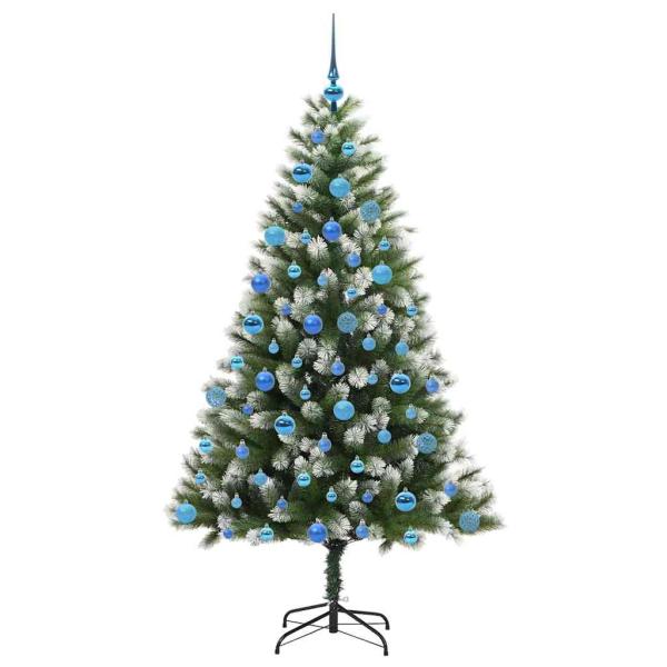 Künstlicher Klapp Weihnachtsbaum mit Schneeüberzug 180 cm