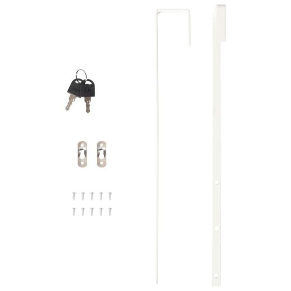 Schmuckschrank mit Spiegel Wandmontage 30x8,5x106 cm