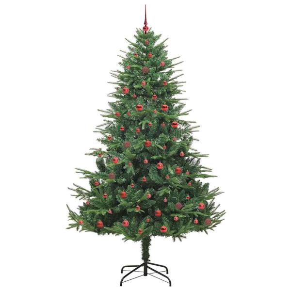 Künstlicher beleuchteter Weihnachtsbaum mit Kugel-Set Grün