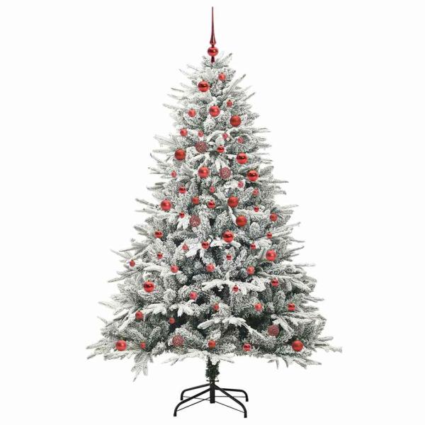 Künstlicher beleuchteter Weihnachtsbaum mit Kugel-Set Grün