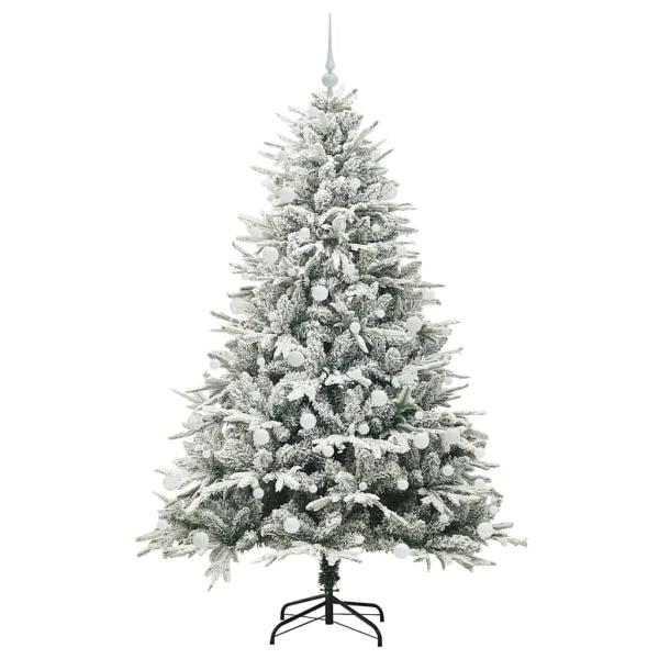 Künstlicher beleuchteter Weihnachtsbaum mit Kugel-Set Grün