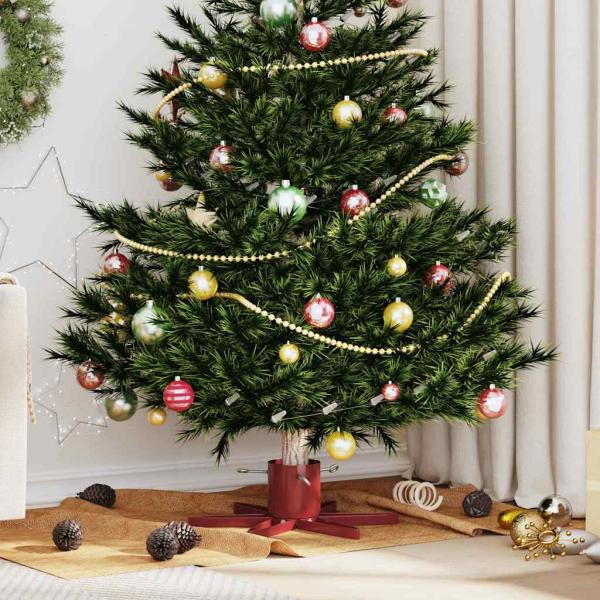 ARDEBO.de - Weihnachtsbaumständer 1.73 Rot 49 x 49 x 15,5 cm Stahl