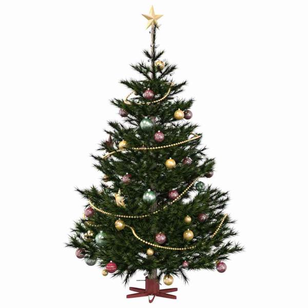 Weihnachtsbaumständer 1.73 Rot 49 x 49 x 15,5 cm Stahl
