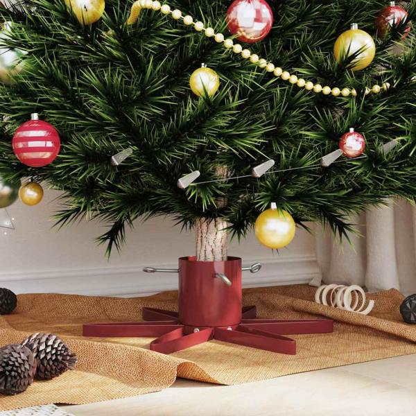 Weihnachtsbaumständer 1.73 Rot 49 x 49 x 15,5 cm Stahl