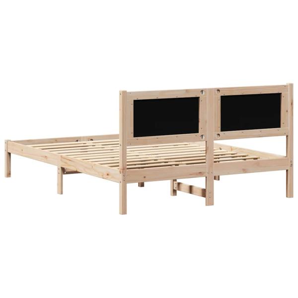 Bettgestell mit Kopfteil Dunkelgrau 140 x 200 cm Stoff