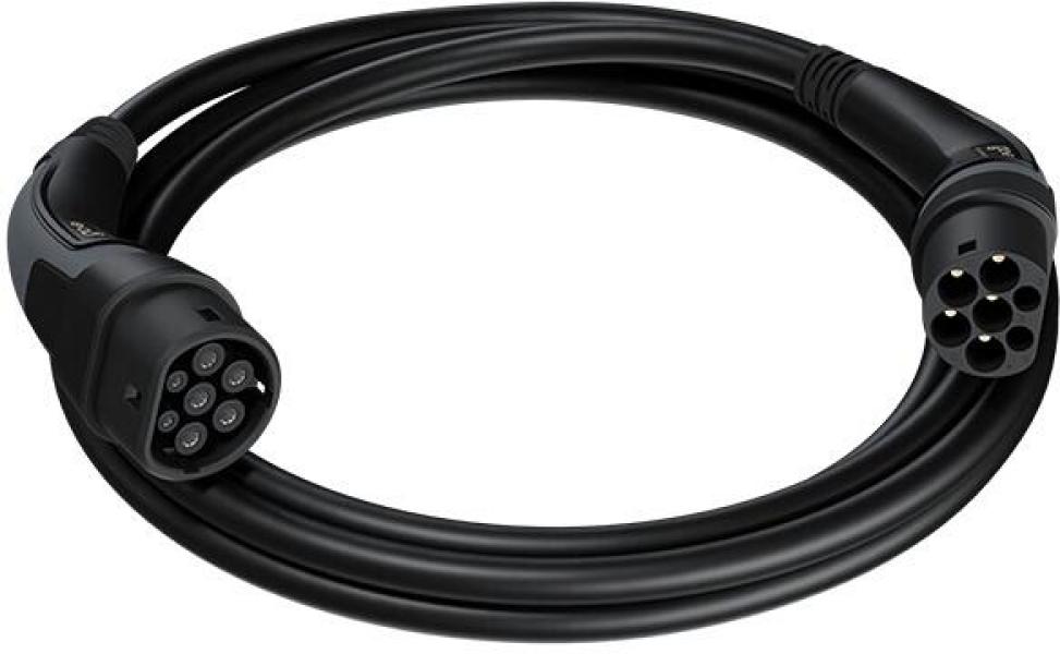 ARDEBO.de go-e Typ 2 Kabel Black Edition (bis 22 kW) 5 m, 32A, schwarz (CH-10-07-7)
