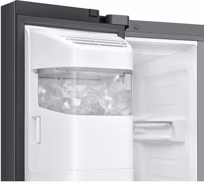 Samsung RS80F65KDFEF Stand Side-by-Side Kombination, 91,2 cm breit, 640 L, NoFrost+, Wassertank, WIFI, Wasser-/Eiswürfel, schwarz