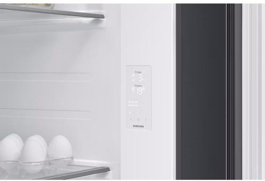 Samsung RS80F65KDFEF Stand Side-by-Side Kombination, 91,2 cm breit, 640 L, NoFrost+, Wassertank, WIFI, Wasser-/Eiswürfel, schwarz