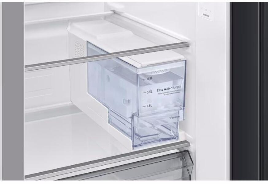 Samsung RS80F65KDFEF Stand Side-by-Side Kombination, 91,2 cm breit, 640 L, NoFrost+, Wassertank, WIFI, Wasser-/Eiswürfel, schwarz