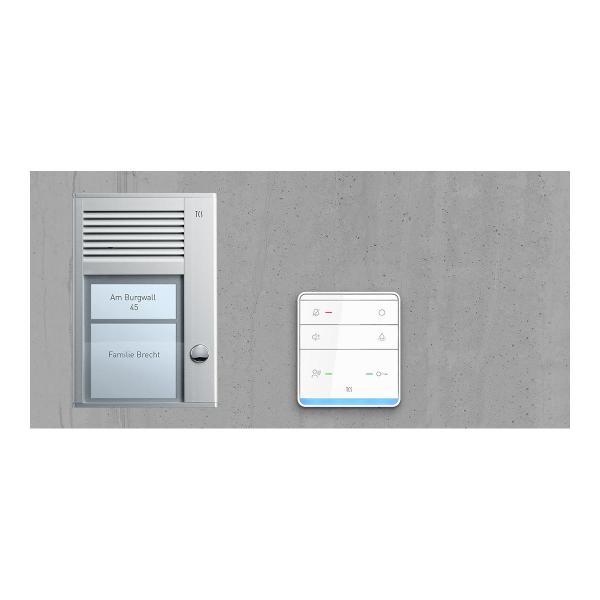ARDEBO.de TCS PAUF011/001 audio:pack Unterputz für 1 Wohneinheit, mit Außenstation PUK 1 Klingeltaste + 1 x Freisprecher ISW5031 + Steuergerät BVS20