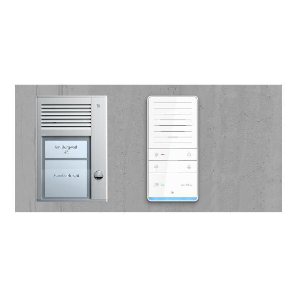 ARDEBO.de TCS PAUF021/001 audio:pack Unterputz für 2 Wohneinheiten, mit Außenstation PUK 2 Klingeltasten + 2 x Freisprecher ISW5031 + Steuergerät BVS20