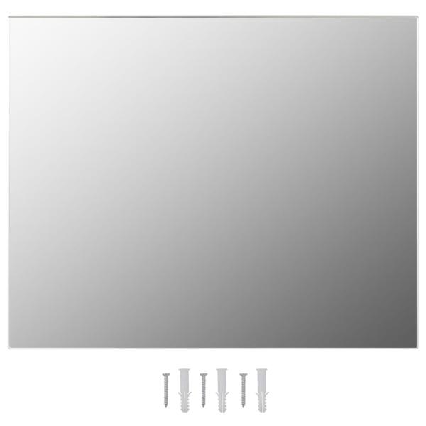 Wandspiegel ohne Rahmen mit LED-Beleuchtung Rechteckig Glas