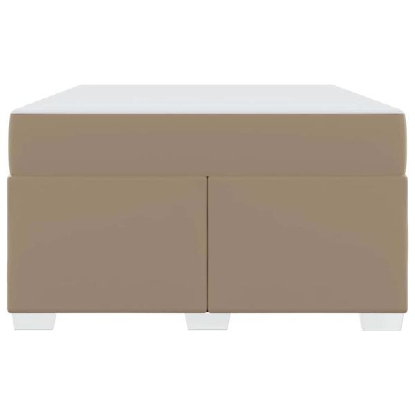 Bettgestell Cappuccino 120 x 200 cm Kunstleder