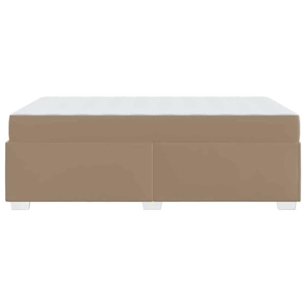 Bettgestell Cappuccino 120 x 200 cm Kunstleder