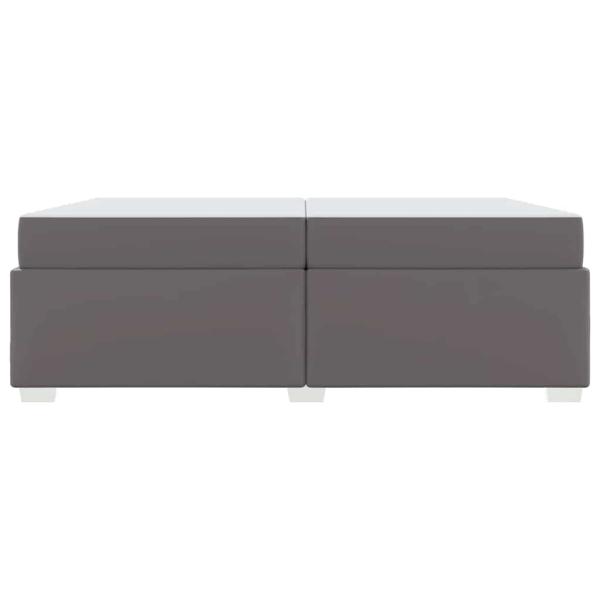 Bettrahmen Grau 200 x 200 cm Stoff