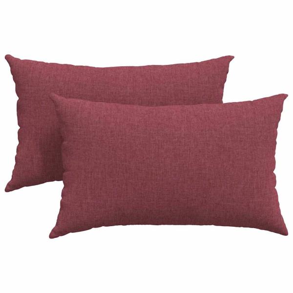 Sofakissen 2 pcs Weinrot 50 x 30 cm
