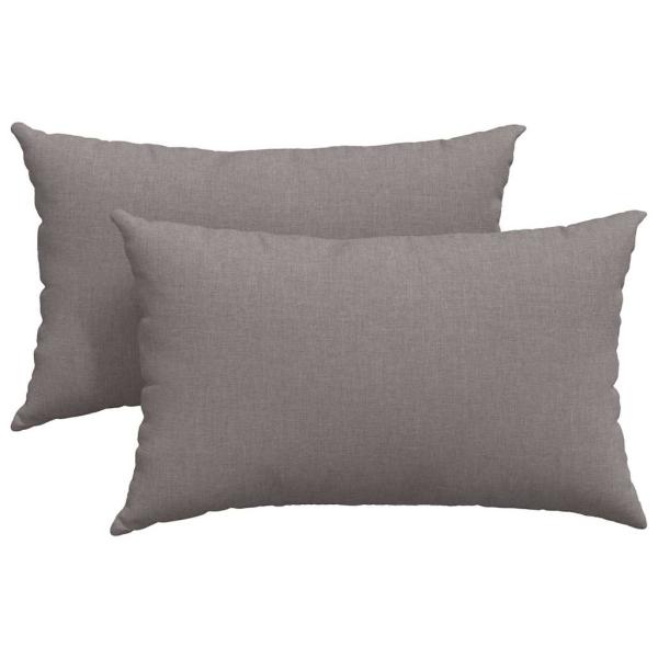 Sofakissen 2 pcs Taupe 50 x 30 cm