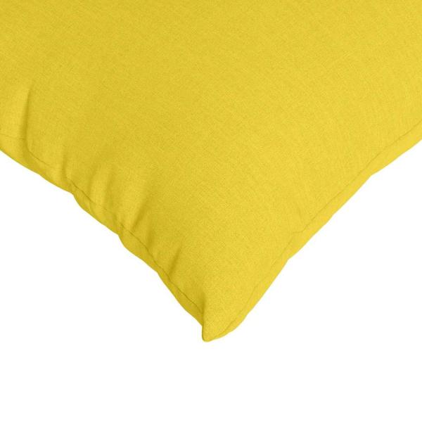 Sofakissen 2 Stk. Stoff Helles Gelb 50 x 30 cm