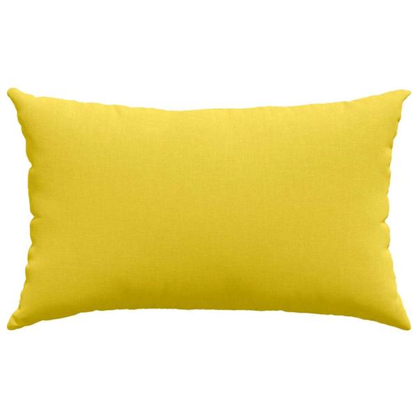 Sofakissen 2 Stk. Stoff Helles Gelb 50 x 30 cm