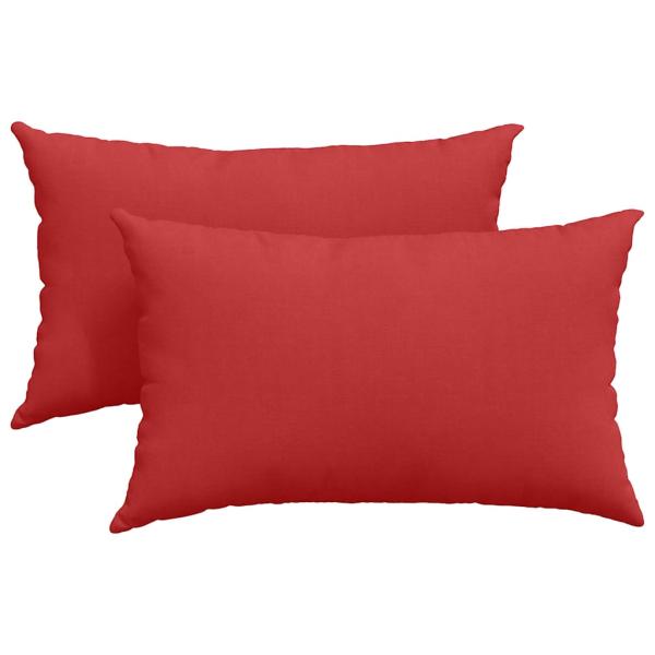 Sofakissen 2 pcs Rot 50 x 30 cm