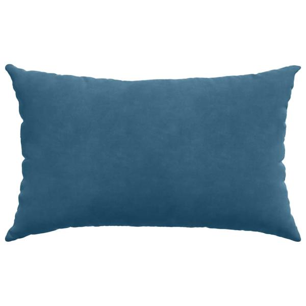 Sofakissen 2 pcs Blau 50 x 30 cm Cordstoff
