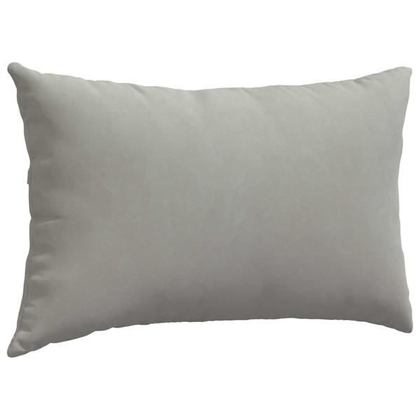 Sofa Kissen 2 pcs Hellgrau 50 x 30 cm