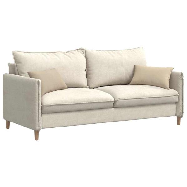 Sofa Kissen 2 pcs Creme 50 x 30 cm