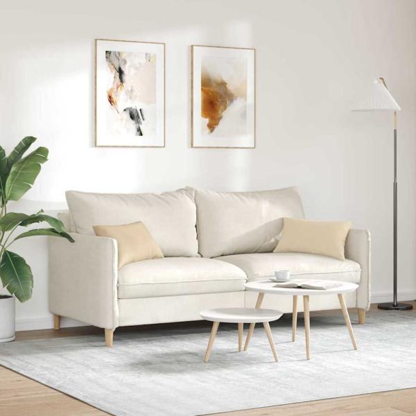 Sofa Kissen 2 pcs Creme 50 x 30 cm