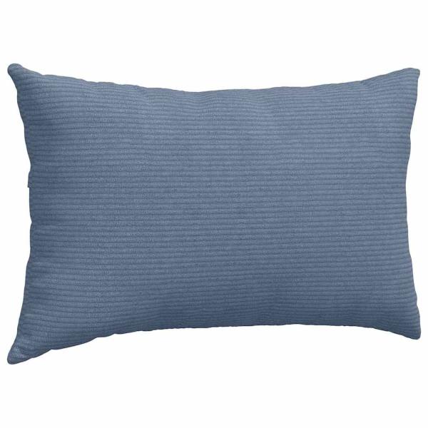 Sofakissen 2 pcs Blau 50 x 30 cm Cordstoff