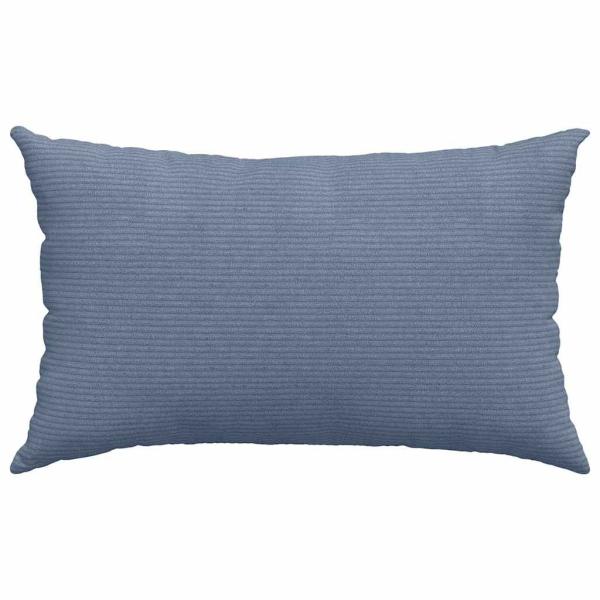Sofakissen 2 pcs Blau 50 x 30 cm Cordstoff