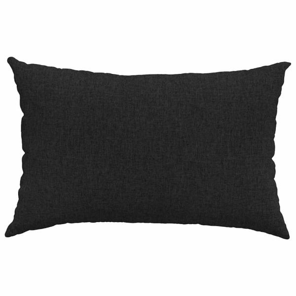 Sofakissen 2 pcs Schwarz 60 x 40 cm