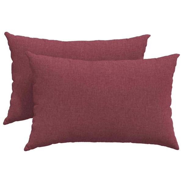 Sofakissen 2 pcs Weinrot 60 x 40 cm
