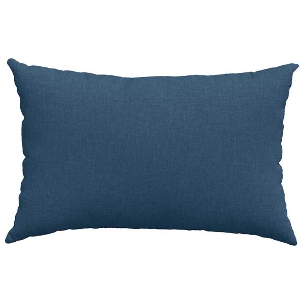 Sofakissen 2 pcs Blau 60 x 40 cm Stoff