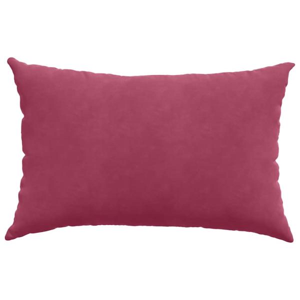 Sofakissen 2 Stück Weinrot 60 x 40 cm Cordstoff