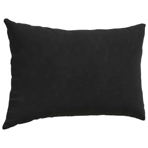 Sofakissen 2 pcs Schwarz 60 x 40 cm Cordstoff