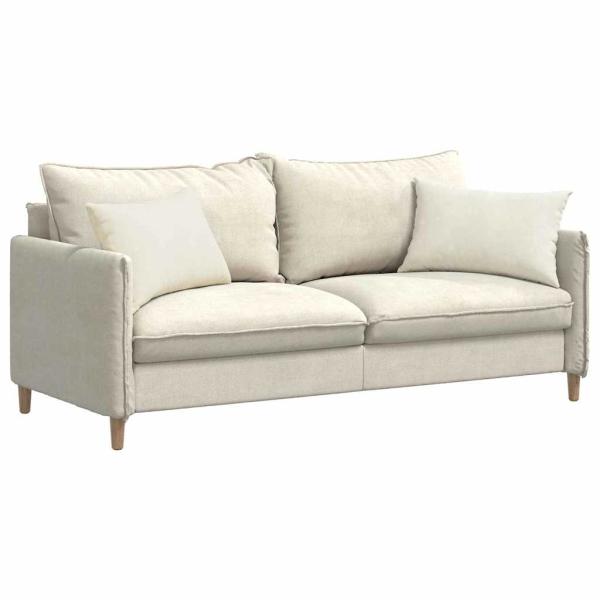Sofakissen 2 pcs Creme 60 x 40 cm Cordstoff