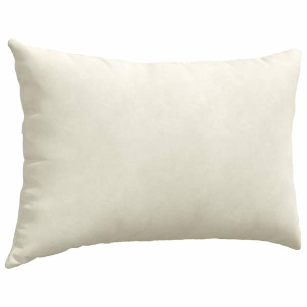 Sofakissen 2 pcs Creme 60 x 40 cm Cordstoff