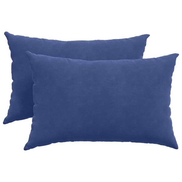 Sofakissen 2 pcs Polizeiblau 60 x 40 cm Cordstoff