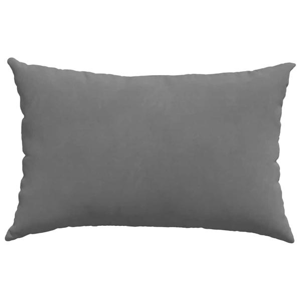 Sofa Kissen 2 pcs Dunkelgrau 60 x 40 cm