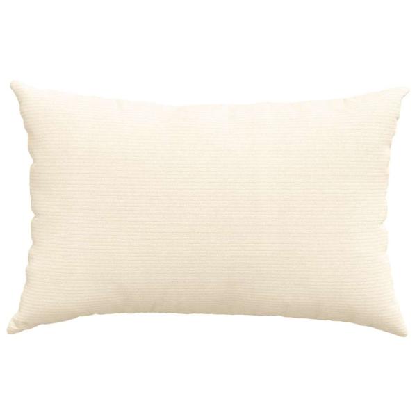 Sofakissen 2 pcs Creme 60 x 40 cm Cordstoff