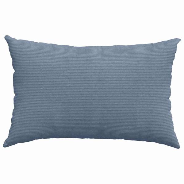 Sofakissen 2 pcs Blau 60 x 40 cm Cordstoff