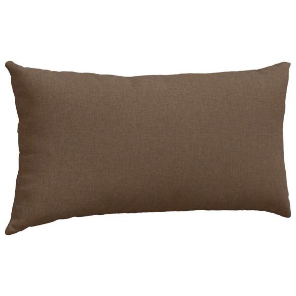 Sofakissen 2 stk. Stoff Braun 80 x 40 cm